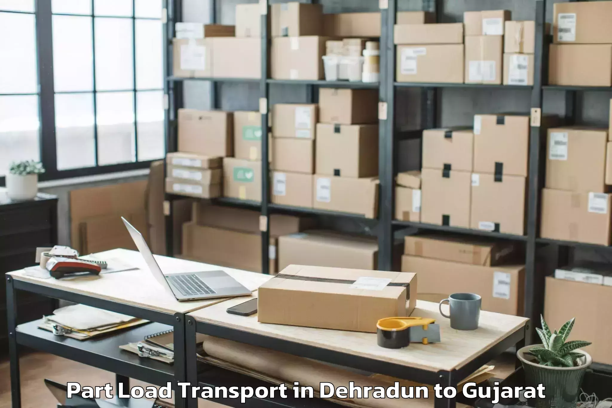 Comprehensive Dehradun to Vartej Part Load Transport